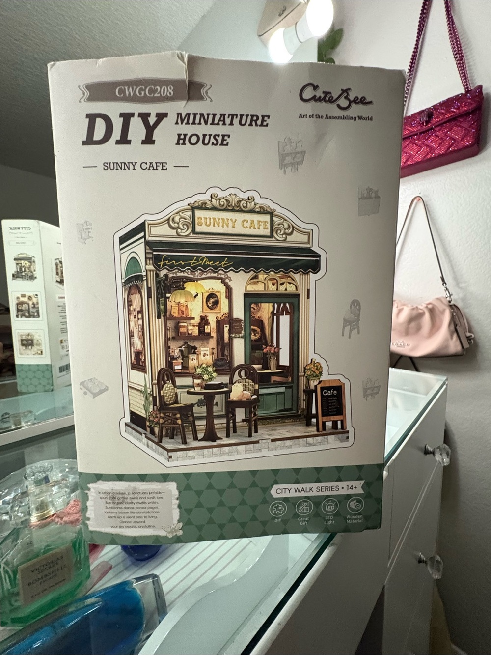 Sunny Cafe Kids Miniature DIY Kit - Green and Brown